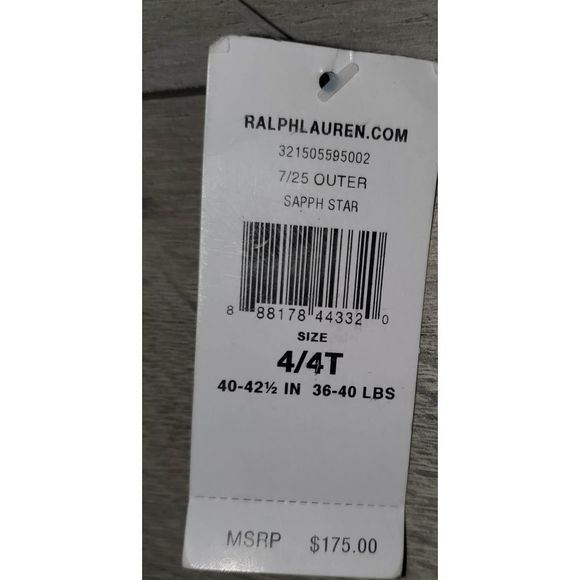 POLO RALPH LAUREN COLORBLOCK WATER REPELLENT DOWN WINTER PUFFER JACKET size 4 4T - Picture 10 of 13